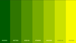Yeşil Renk Tonlarının İsimleri ve Renk Kodları